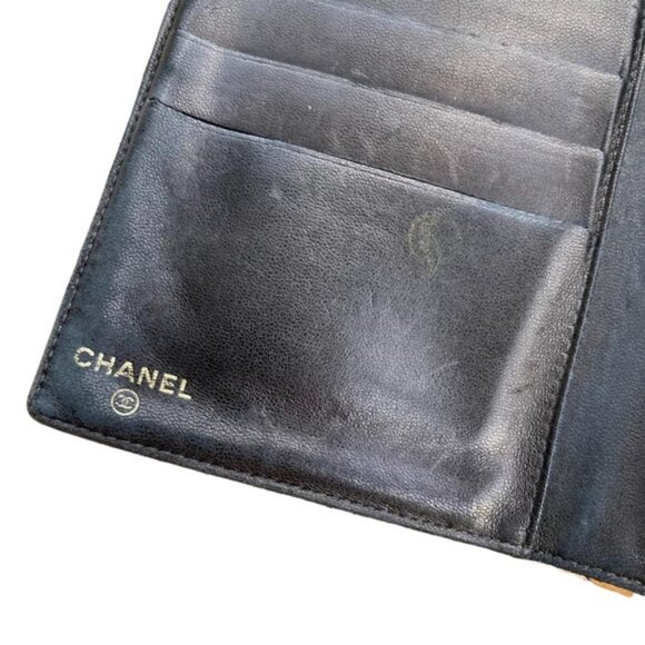 🖤 Chanel Timeless CC French Caviar Leather Long Wallet Black Authentic - Picture 4 of 8